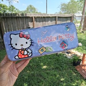 Hello Kitty Sanrio 2013 Metal Art Pencil Case
